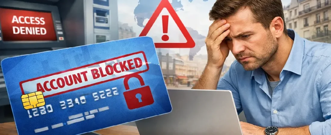Заблокировали банковский счёт: что делать релоканту за границей